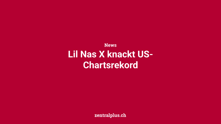 Lil Nas X knackt US-Chartsrekord