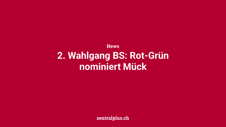 2. Wahlgang BS: Rot-Grün nominiert Mück