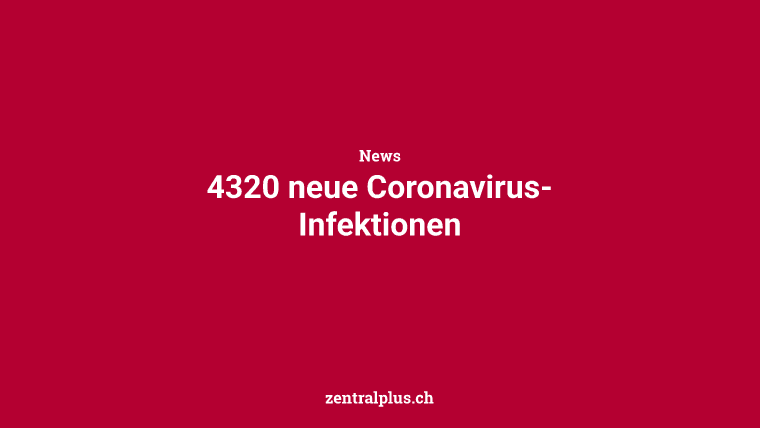 4320 neue Coronavirus-Infektionen