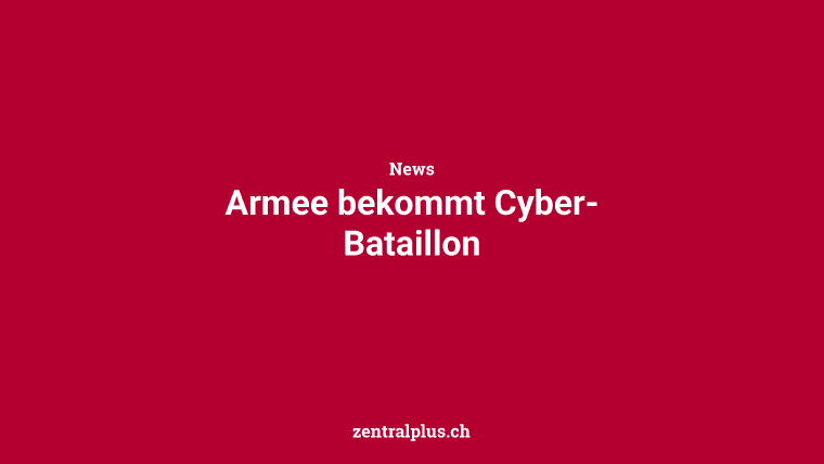 Armee bekommt Cyber-Bataillon