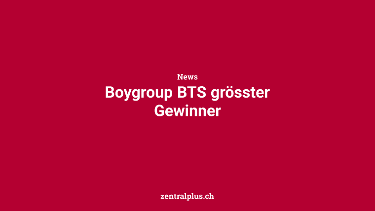 Boygroup BTS grösster Gewinner