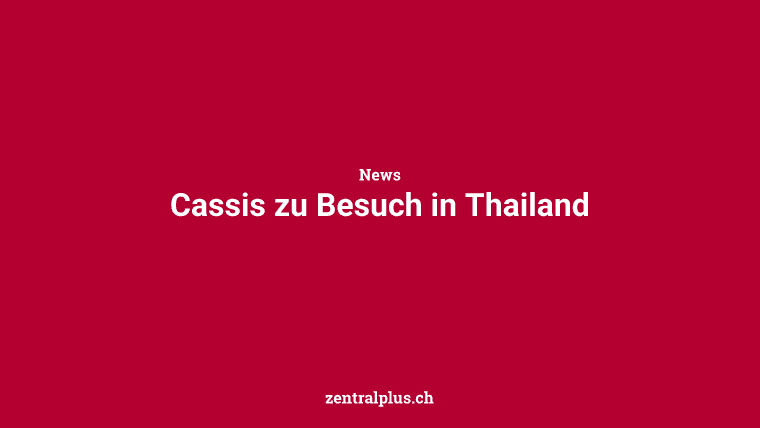 Cassis zu Besuch in Thailand