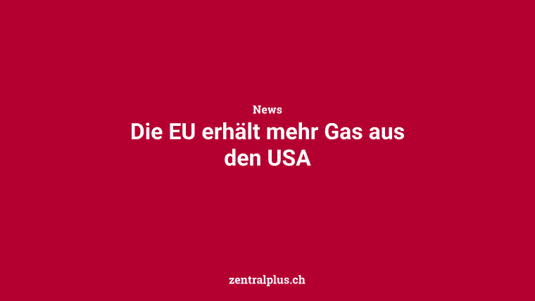 Die EU erhält mehr Gas aus den USA