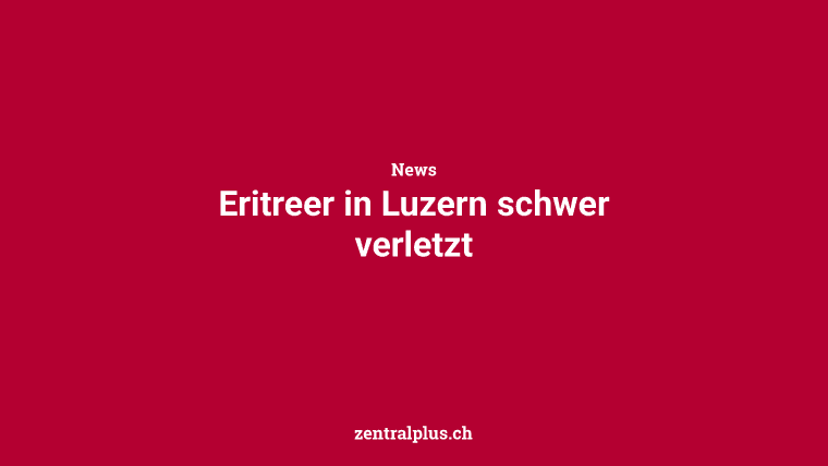 Eritreer in Luzern schwer verletzt