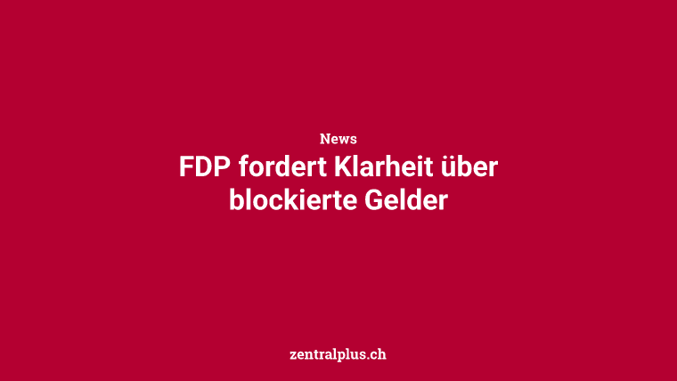 FDP fordert Klarheit über blockierte Gelder