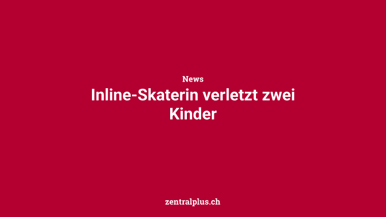Inline-Skaterin verletzt zwei Kinder