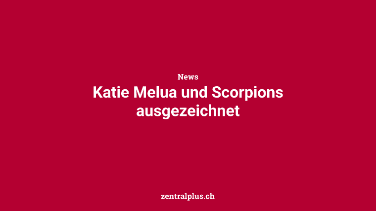 Katie Melua und Scorpions ausgezeichnet