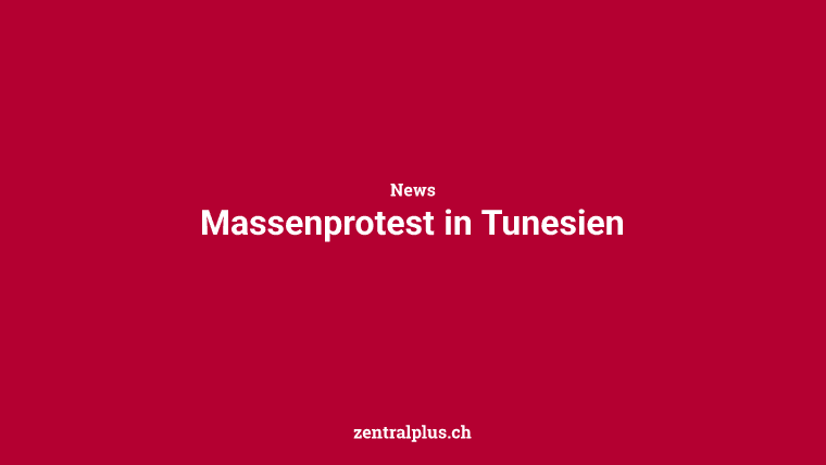 Massenprotest in Tunesien