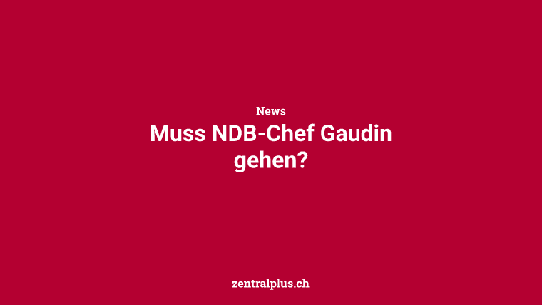 Muss NDB-Chef Gaudin gehen?