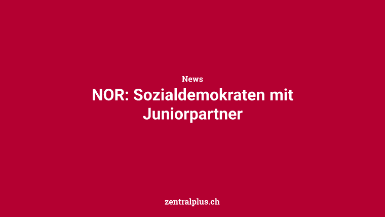 NOR: Sozialdemokraten mit Juniorpartner