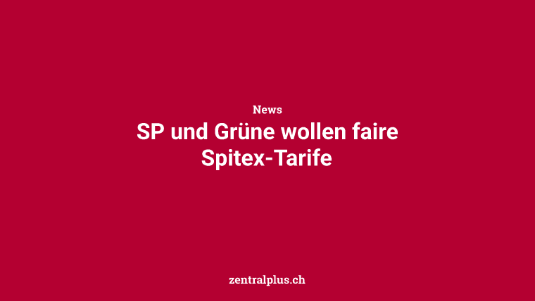 SP und Grüne wollen faire Spitex-Tarife
