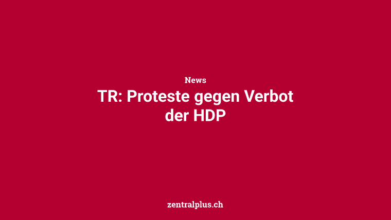 TR: Proteste gegen Verbot der HDP
