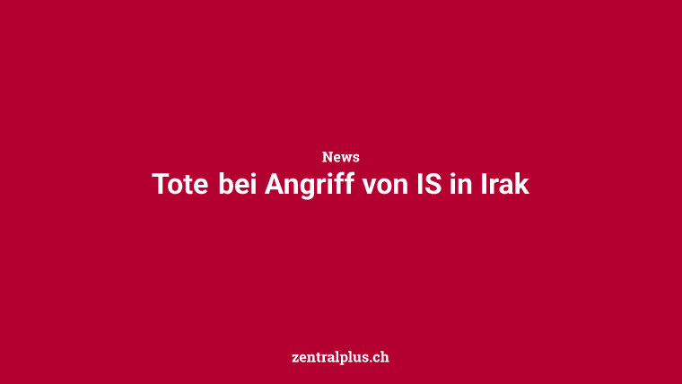 Tote bei Angriff von IS in Irak