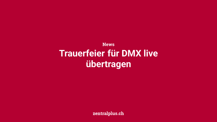 Trauerfeier für DMX live übertragen