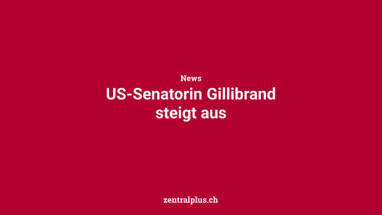 US-Senatorin Gillibrand steigt aus