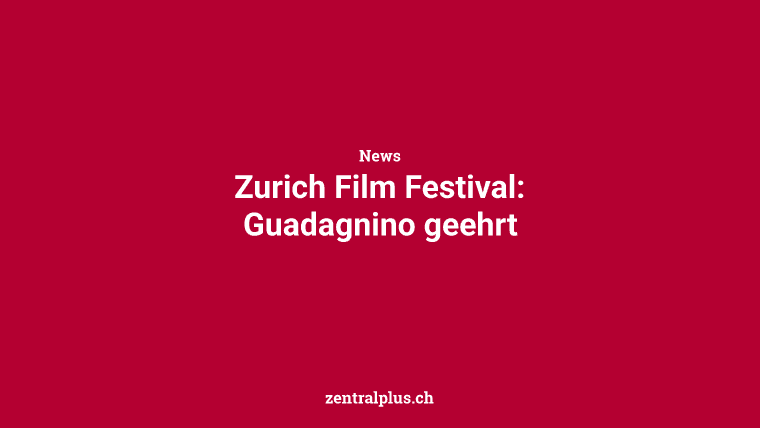 Zurich Film Festival: Guadagnino geehrt