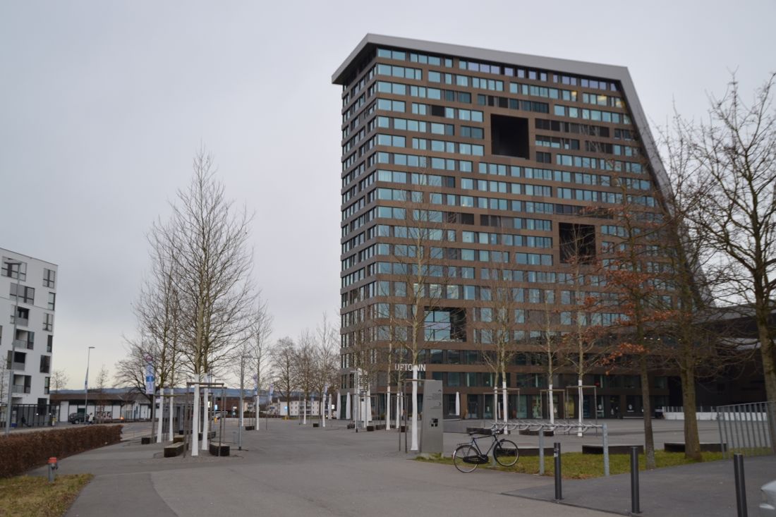 Herti ist nicht gleich Herti. Auch das Scheibenhaus gehört zu diesem Quartier. (Foto: anm)