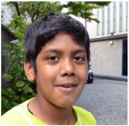 Gurpreet, 11 Jahre alt, Fünftklässler.