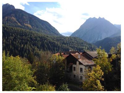 Der Blick von Scuol in Richtung Nationalpark.