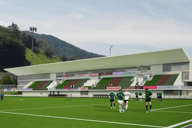 Bereits im Oktober 2010 präsentierte der SC Kriens erste Visualisierungen des Umbaus der Kleinfeld-Sportanlage (Bild: zvg).