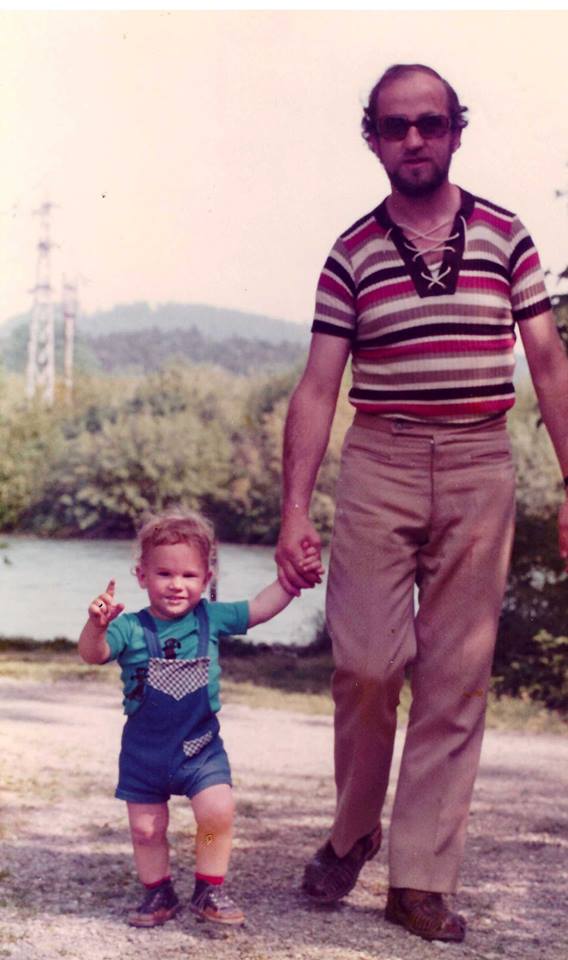 Dominik Riedo mit seinem Vater Otto. (Bild: zvg)