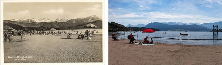 Ausser dem Sprungturm ist am Strand vom Lido alles beim Alten geblieben. (Neuaufnahme: Marc Hodel)