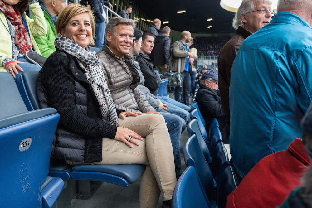 Irene Scheidegger auf ihrem Platz auf der Haupttribüne (Bild: Pawel Streit).