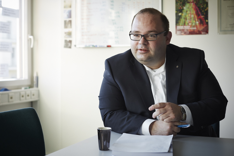 Armin Hartmann (38), SVP-Kantonsrat, Ökonom und Gemeindeammann von Schlierbach