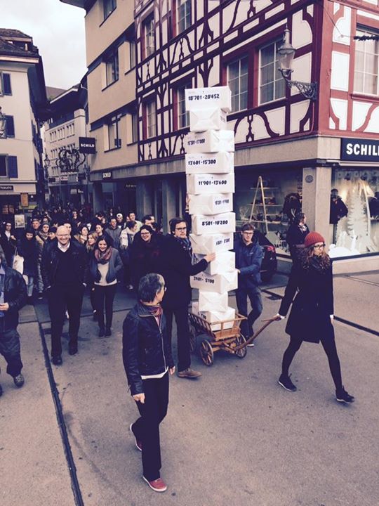 Am Dienstag wurden 20'000 Unterschriften übergeben. 