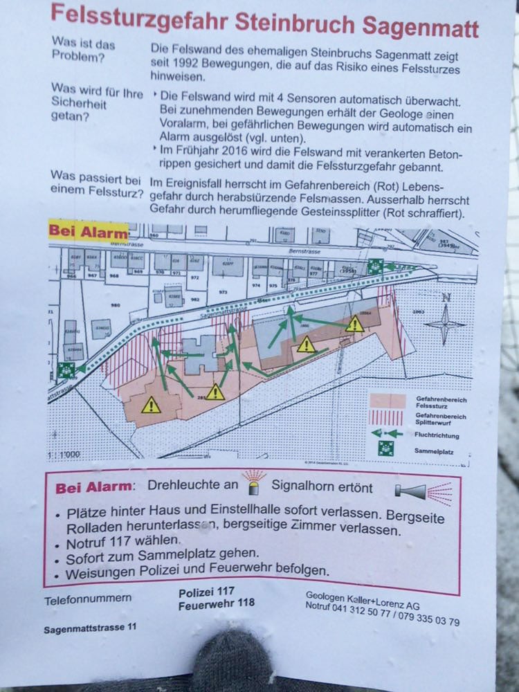 Diese Infoblatt erhielten die Anwohner schon in den letzten Wochen.