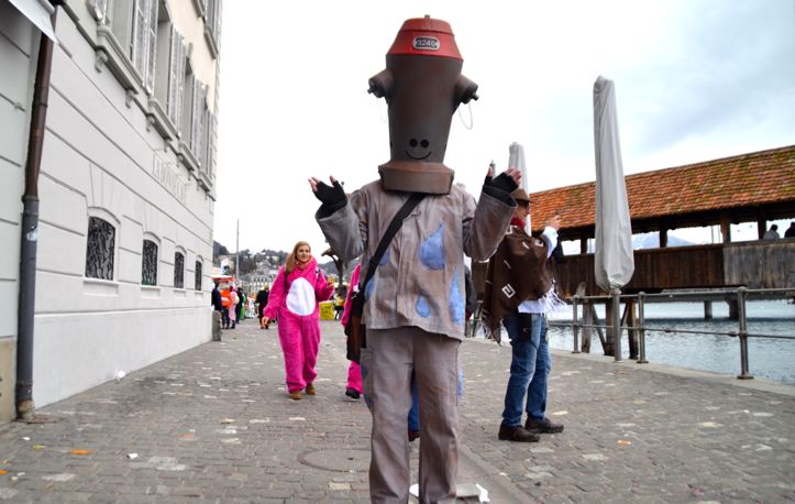 Feuchtfröhlich: Ein Hydrant.