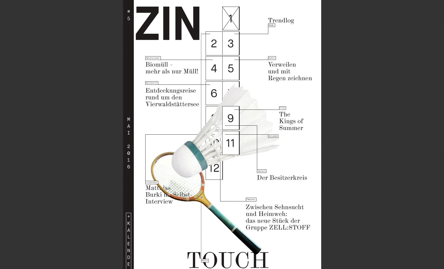 Die aktuelle und vorläufig letzte Nummer von «ZIN». (Bild: zvg)