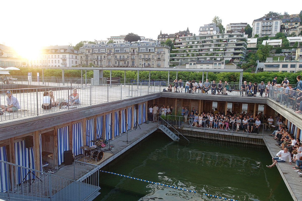 Schöne Sommerabendstimmung im Seebad.  (Bild: jwy)