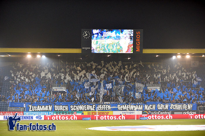 Auch in schlechten Zeiten hielten die Fans zum FCL. (Bild: fcl.fan-fotos.ch / Dominik Stegemann)