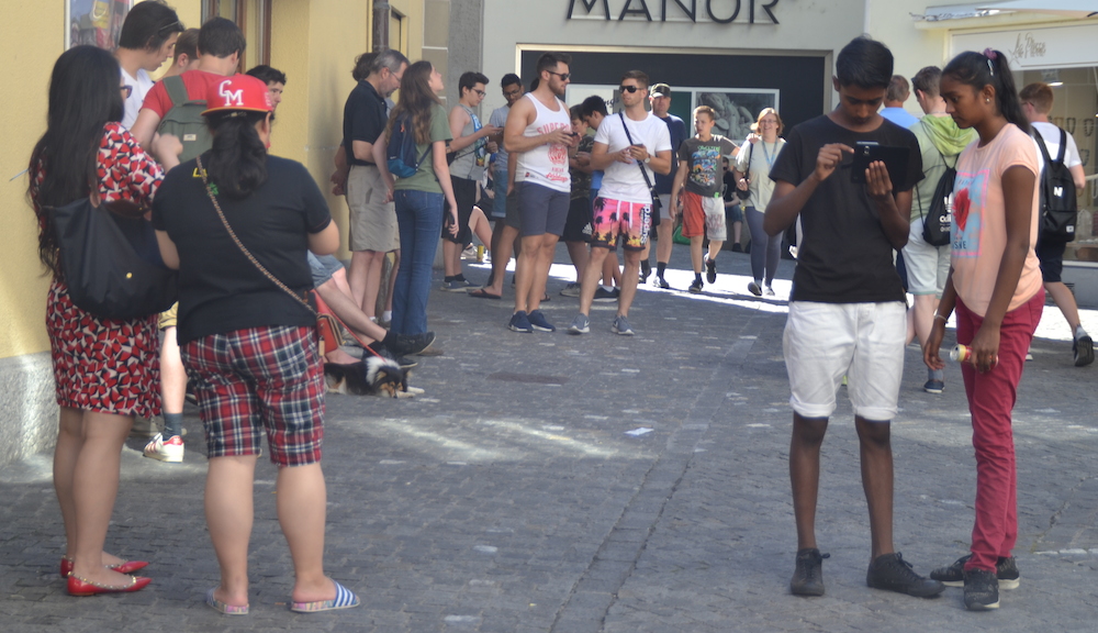 Auch Touristen mögen es in Luzern – solange sie jagen können. (Bild: jav)