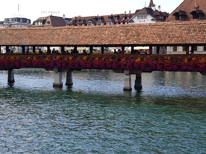 Die Kapellbrücke, ein Fixpunkt in der Stadtführung.