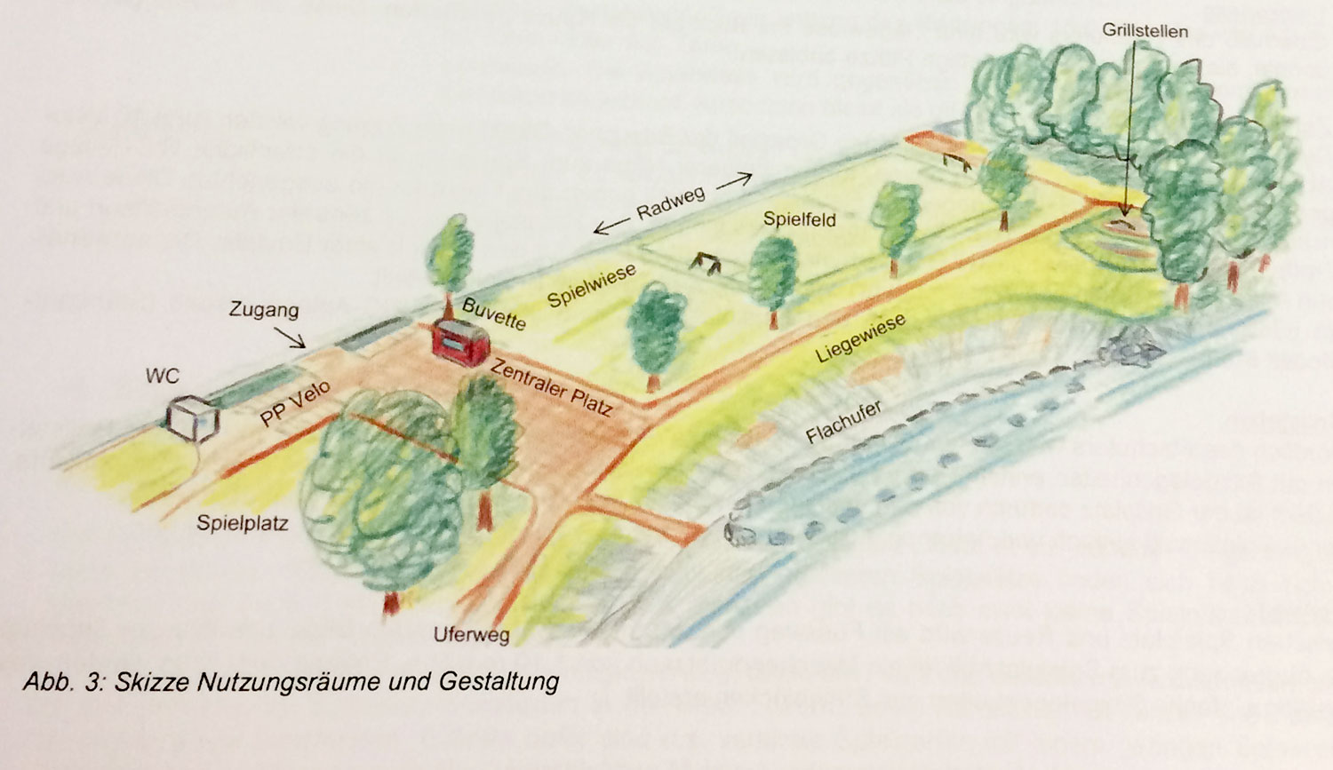 So wie auf dieser Skizze soll der Reusszopf ab Frühling 2017 aussehen.  (Bild: zvg)