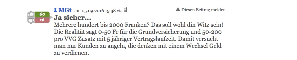 Ein weiterer Leserkommentar aus «20 Minuten».