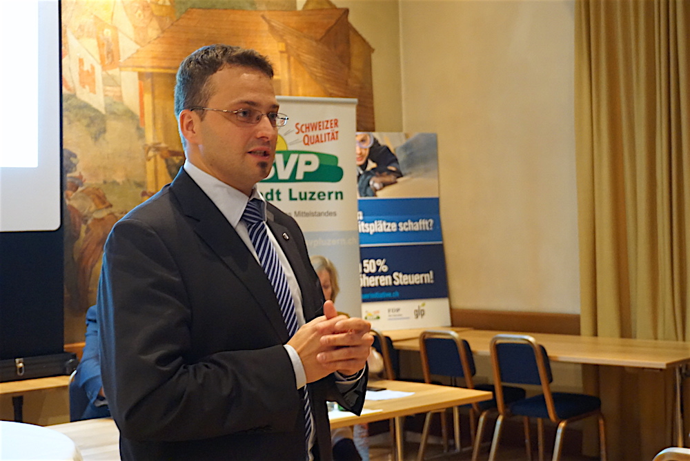 Der Kandidat der SVP: Thomas Schärli wird am 27. November zu den Stadtratswahlen antreten. (Bild: jal)
