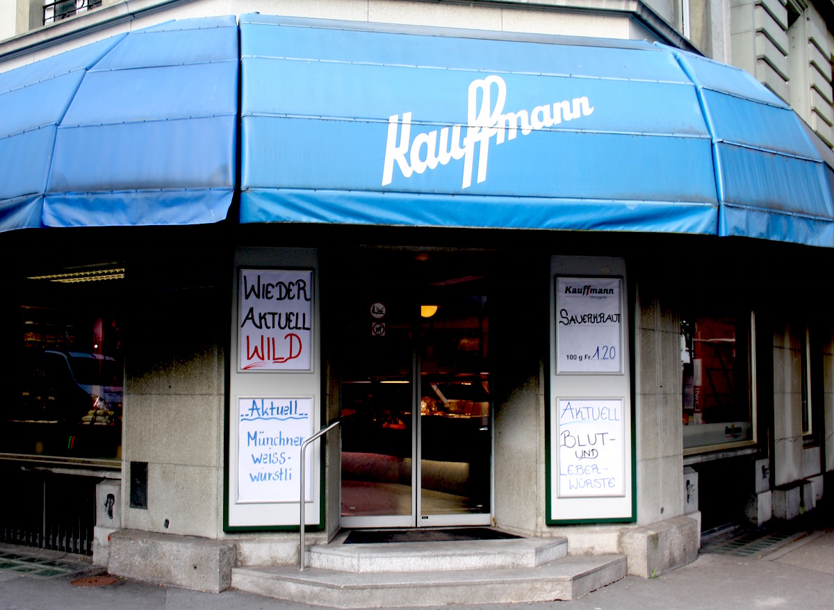 Die Metzgerei Kauffmann an der Stadthausstrasse in Luzern schliesst Ende Oktober.