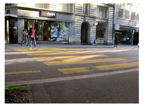 Querung Hirschengraben, nur knapp genügend.  (Bild: Umverkehr)