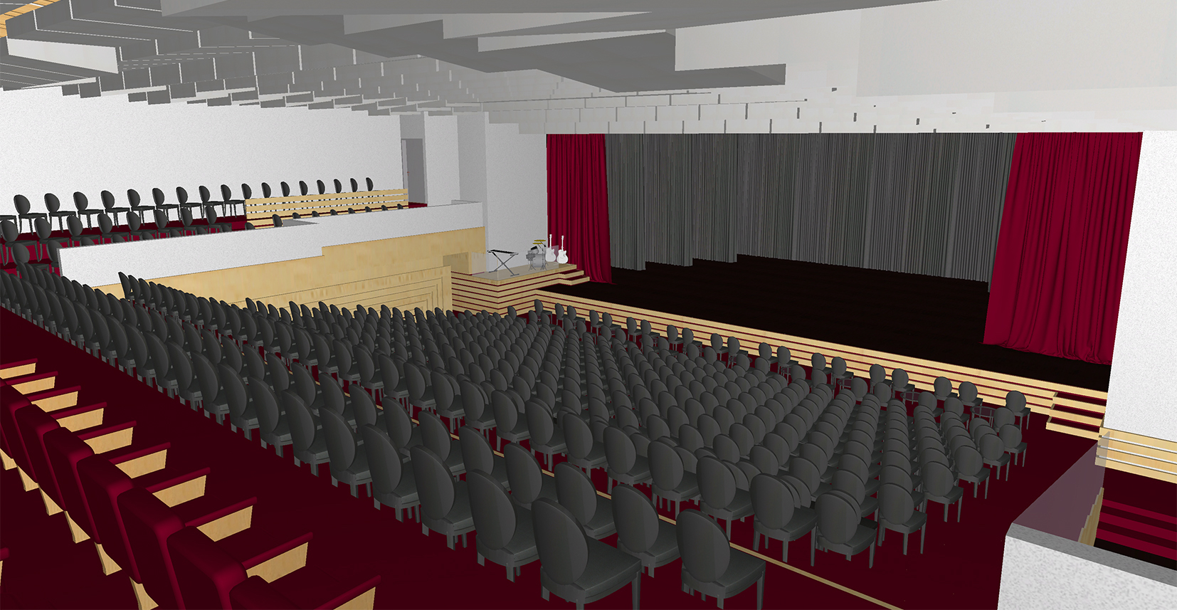 Im neuen Saal des Le Théâtre im Emmer Gersag sollen künftig 540 Zuschauer Platz finden.