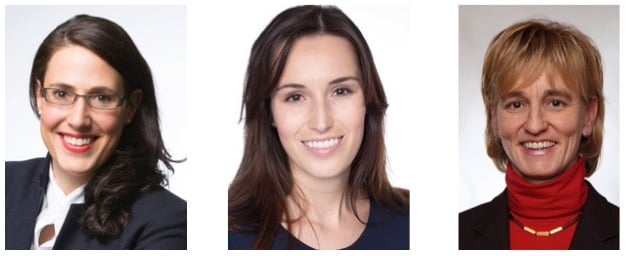 CVP-Frauen auf wichtigen Posten (v. l.): Letizia Ineichen, Karin Stadelmann und Yvonne Hunkeler.