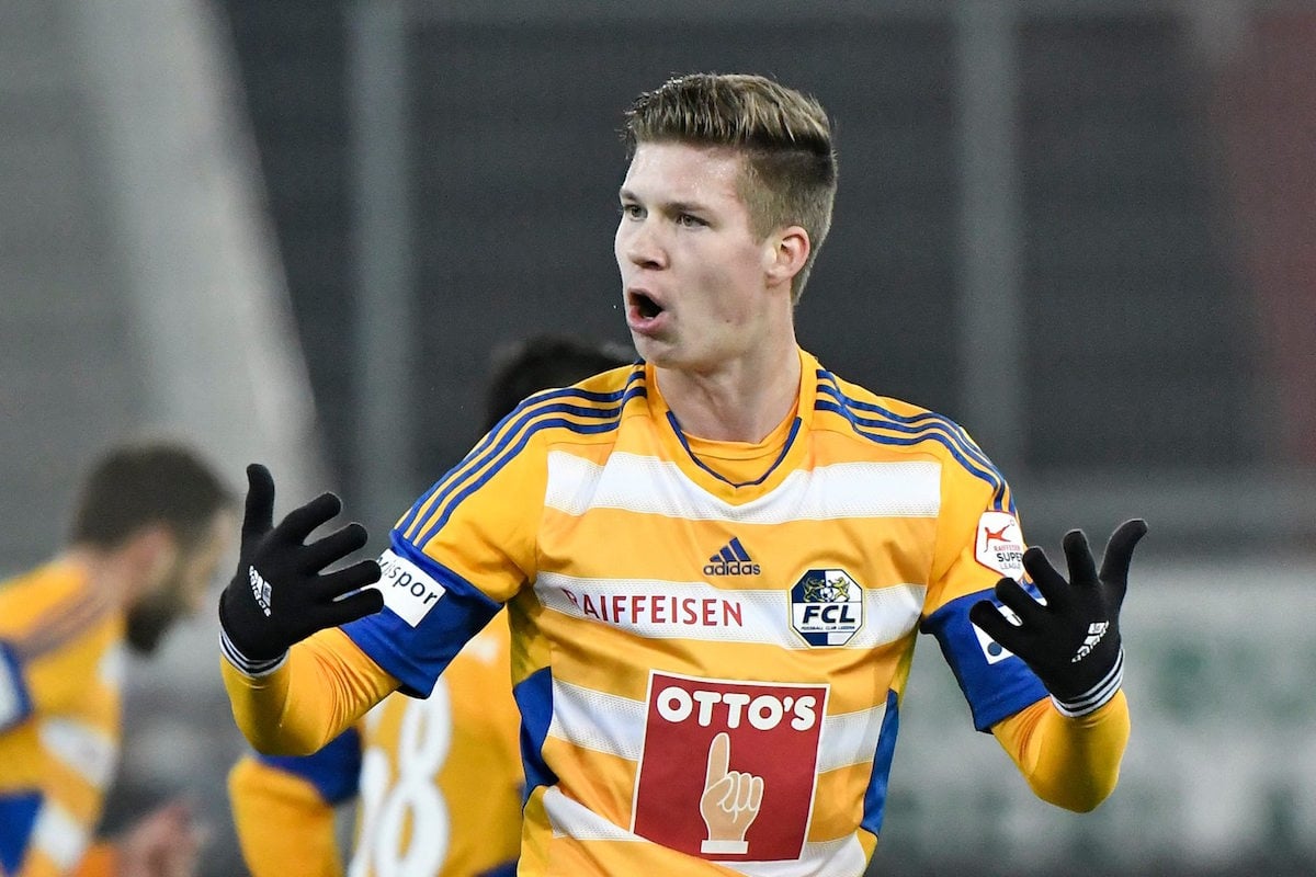 Cedric Itten, Leihspieler des FC Basel, überzeugt beim FC Luzern.