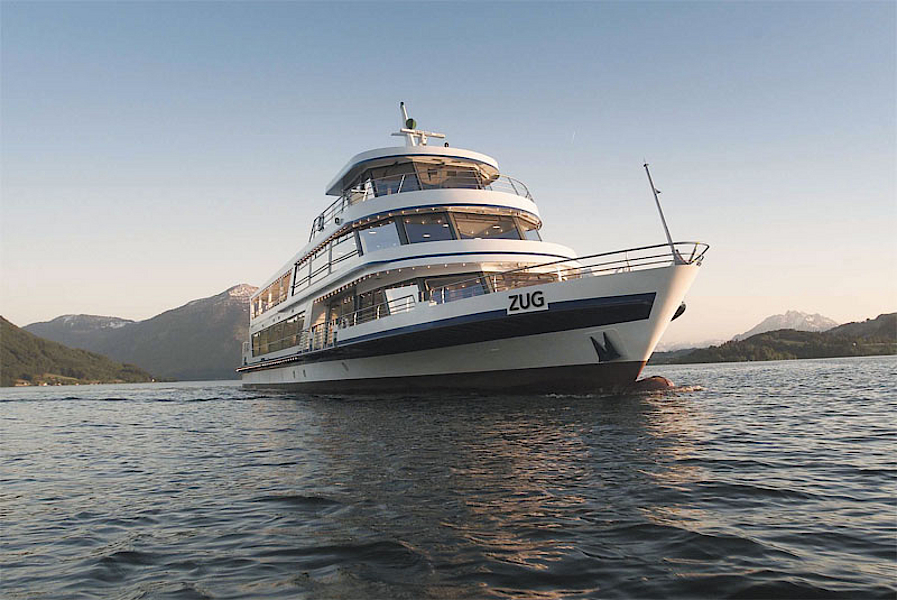 Silvester auf dem Schiff? Das ist auf dem Zugersee und dem Ägerisee möglich. 