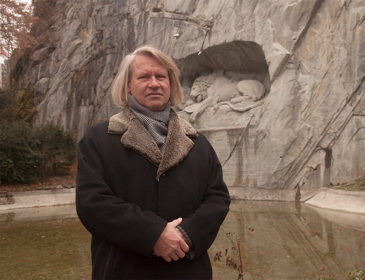 Das Löwendenkmal wird Peter Fischer für viele Jahre beschäftigen.