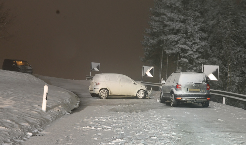 In Schenkon kollidierten zwei Fahrzeuge.