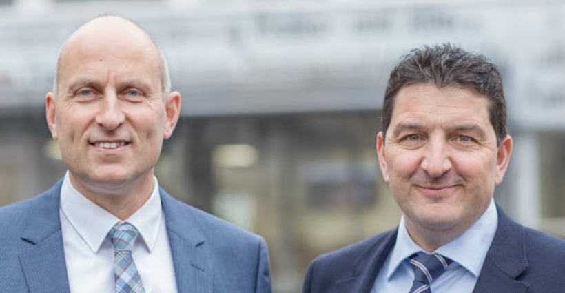 Das Führungsduo des Gewerbeverbands: Direktor Gaudenz Zemp (links) und Präsident Roland Vonarburg.