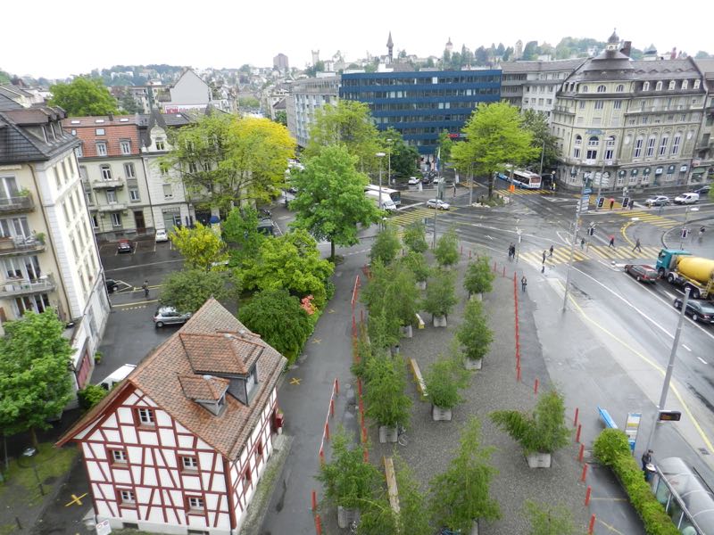 Hier am Pilatusplatz soll ein 35-Meter-Hochhaus entstehen.