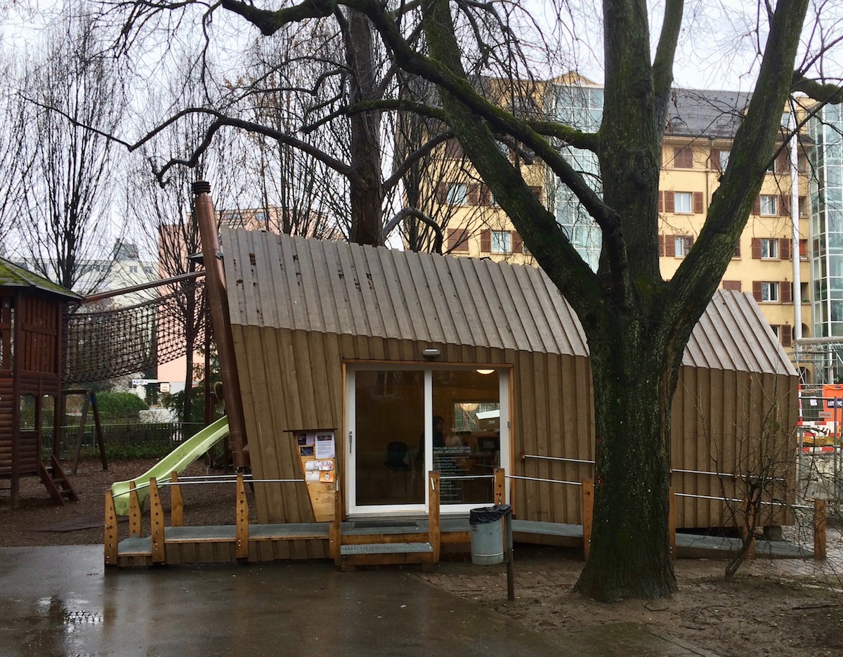 Der Pavillon im Bleichergärtli: Hier findet jeden Mittwochmorgen der «Digi-Treff» statt.